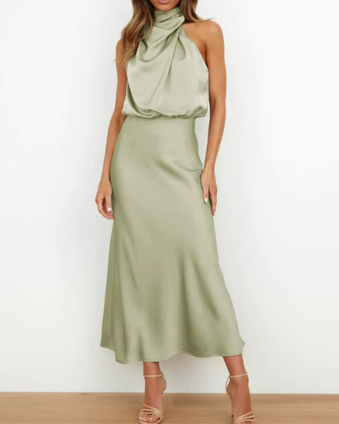 Robe de Soirée Couleur Vert d’Eau