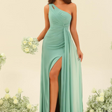 Robe longue vert d_eau mariage
