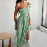 Robes empires vert d eau sans manche