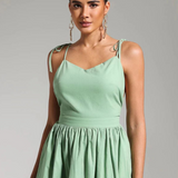 Robes empires vert d eau sans manche