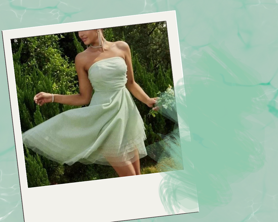 robe courte vert d'eau