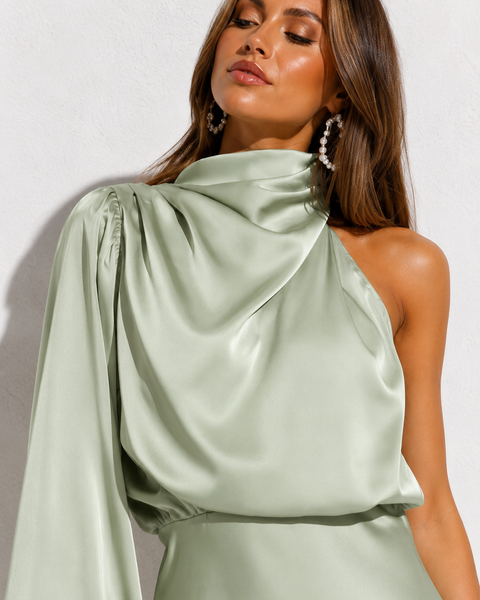 Robe courte habillée vert d'eau