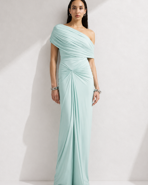 Robe cérémonie vert d'eau