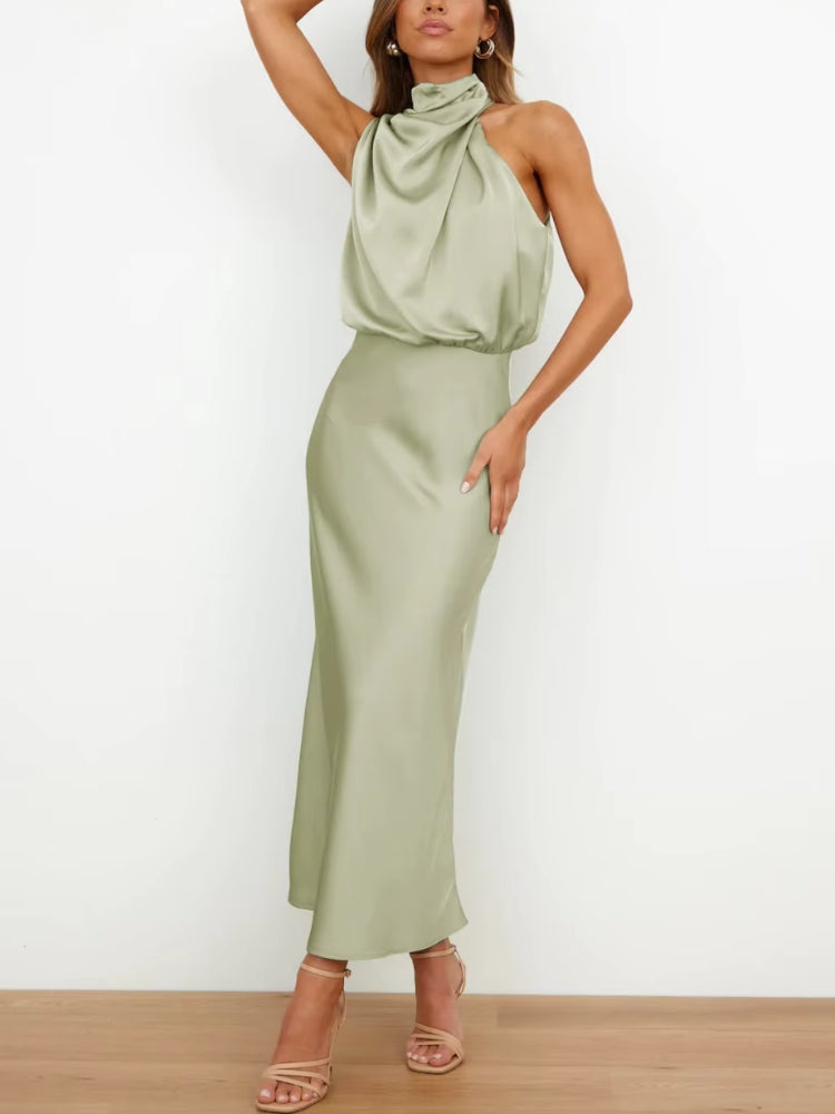 Robe de Soirée Couleur Vert d’Eau longue
