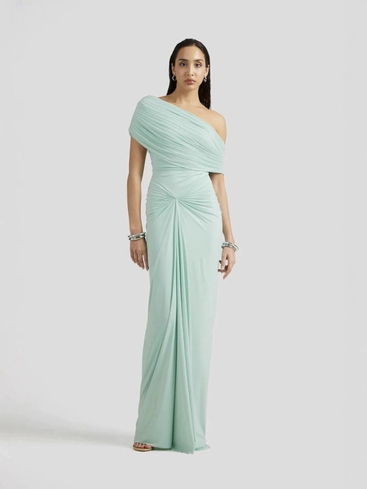 Robe cérémonie vert d'eau
