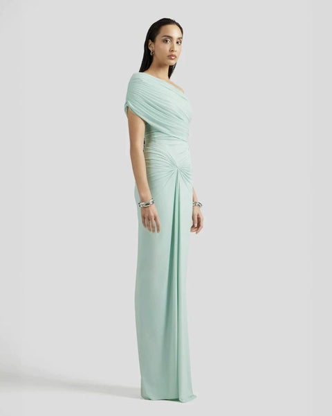 Robe cérémonie vert d'eau