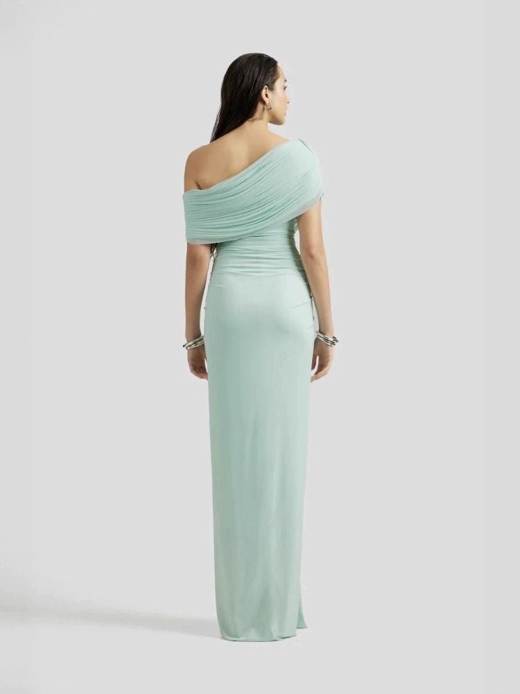 Robe cérémonie vert d'eau