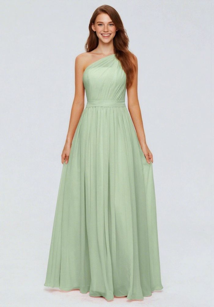 Robe fluide vert d'eau