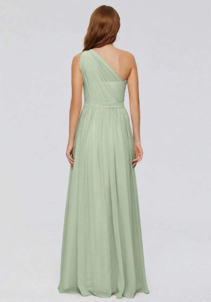 Robe fluide vert d'eau