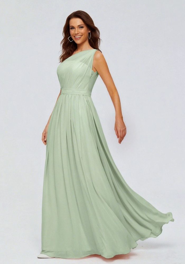 Robe fluide vert d'eau