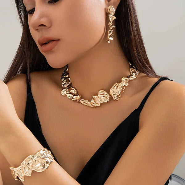 Parure bohème or