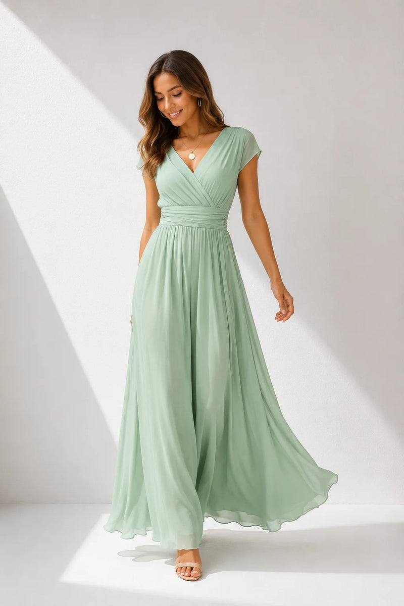 Robe Bohème Chic Vert d’Eau