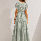 Robe bohème vert d’eau