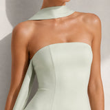Robe Cocktail Bustier Vert d’Eau