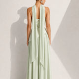 Robe Cocktail Bustier Vert d’Eau