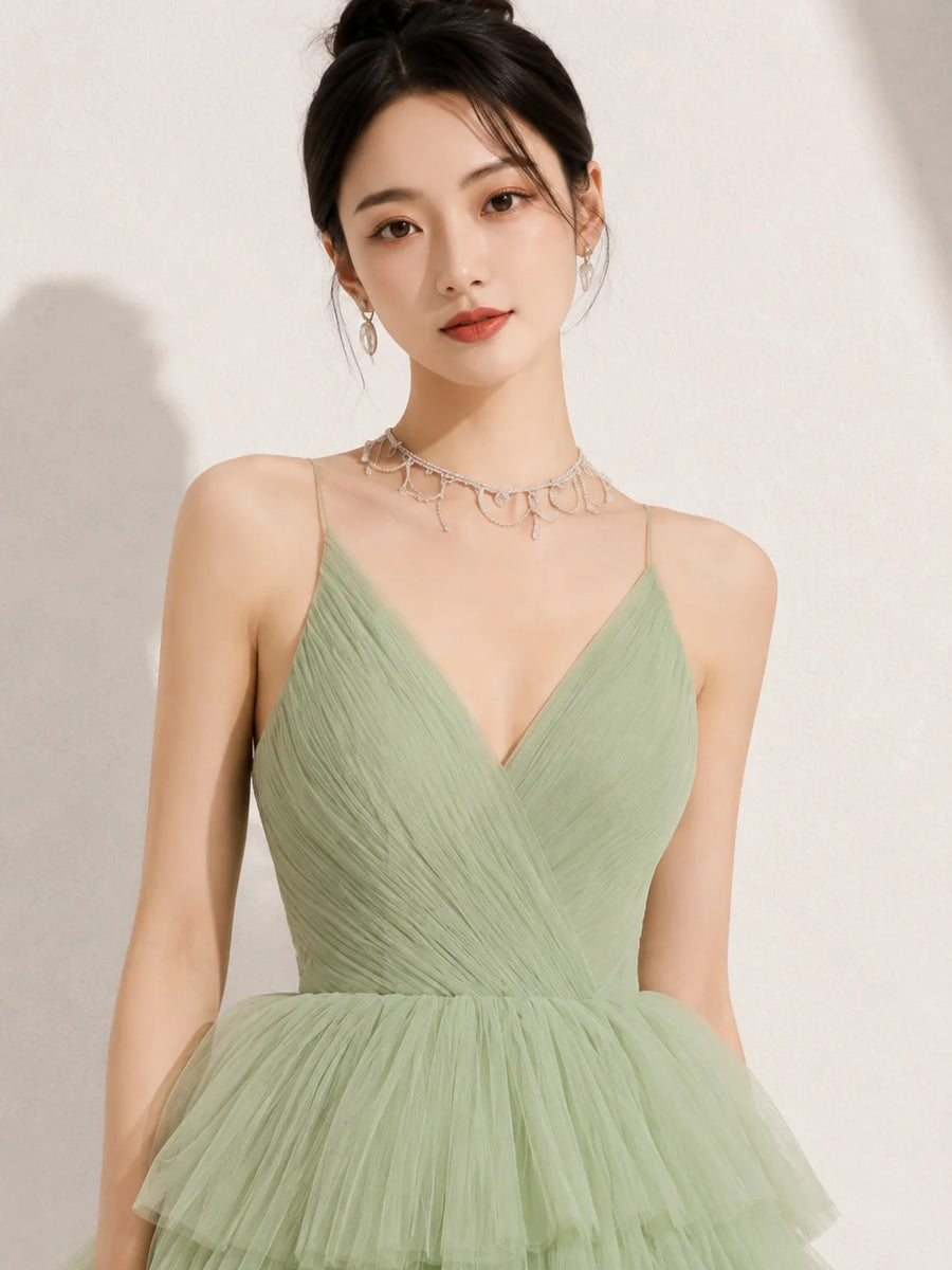 Robe de mariée vert d’eau