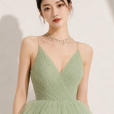 Robe de mariée vert d’eau