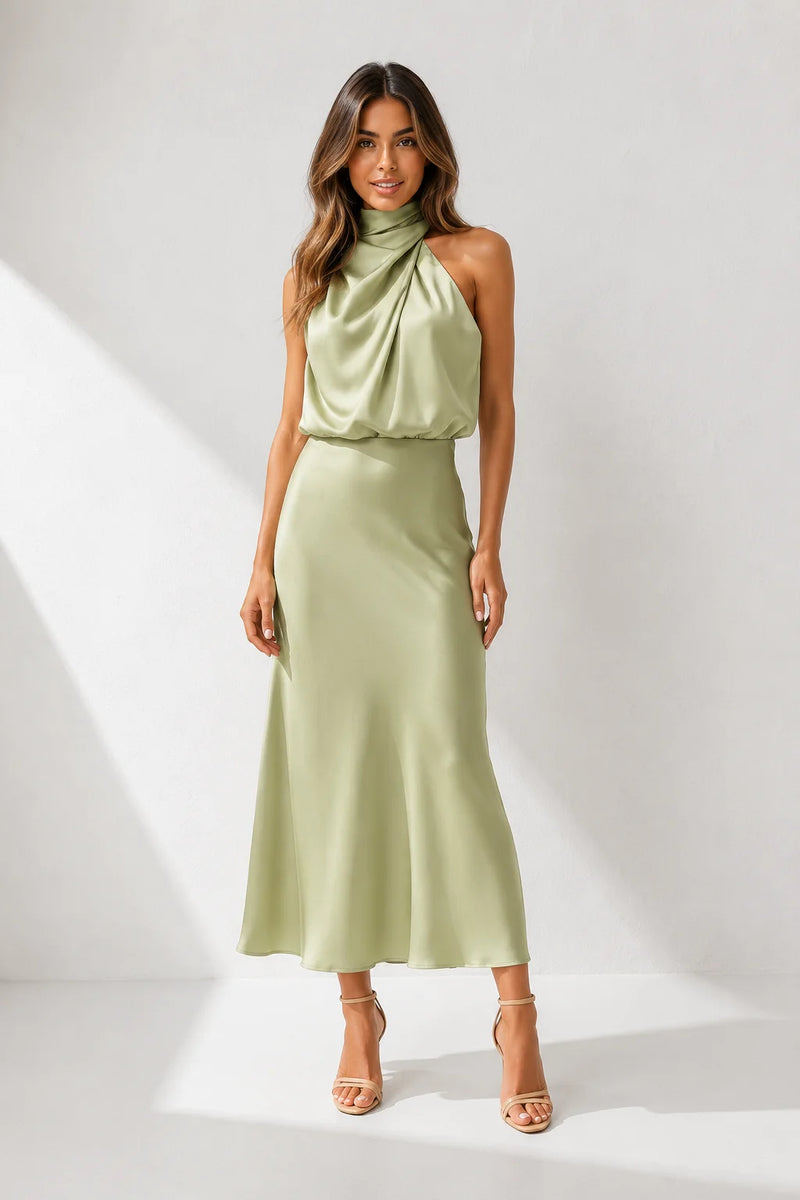 Robe de Soirée Couleur Vert d’Eau