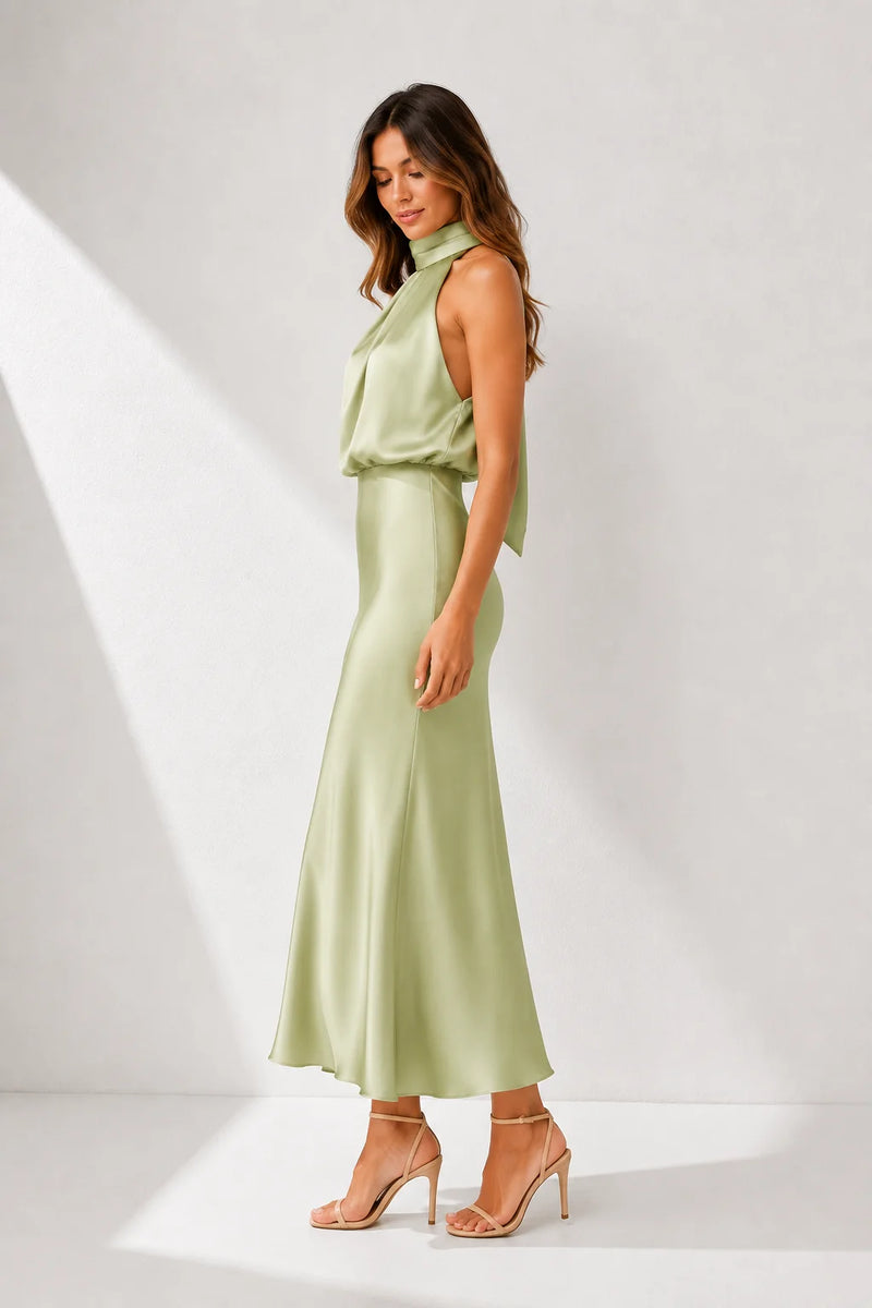 Robe de Soirée Couleur Vert d’Eau