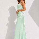 Robe de Soirée Longue Vert d’Eau