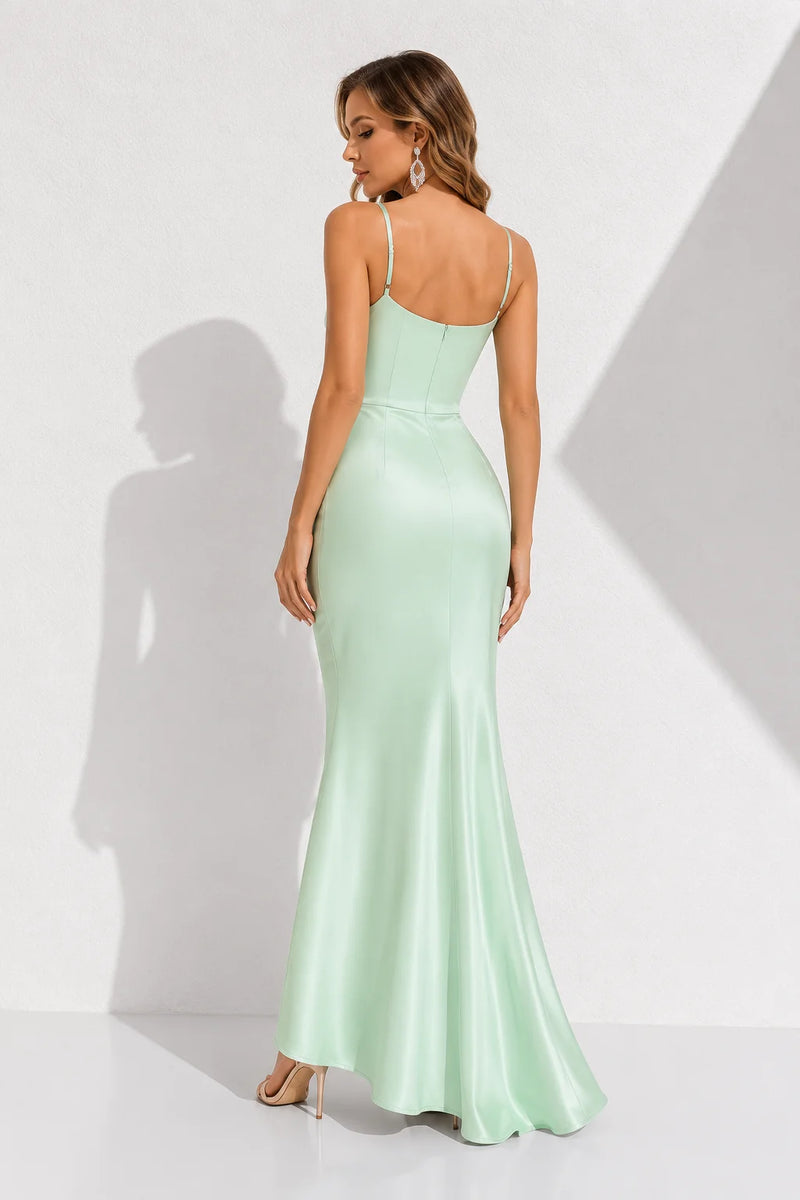Robe de Soirée Longue Vert d’Eau