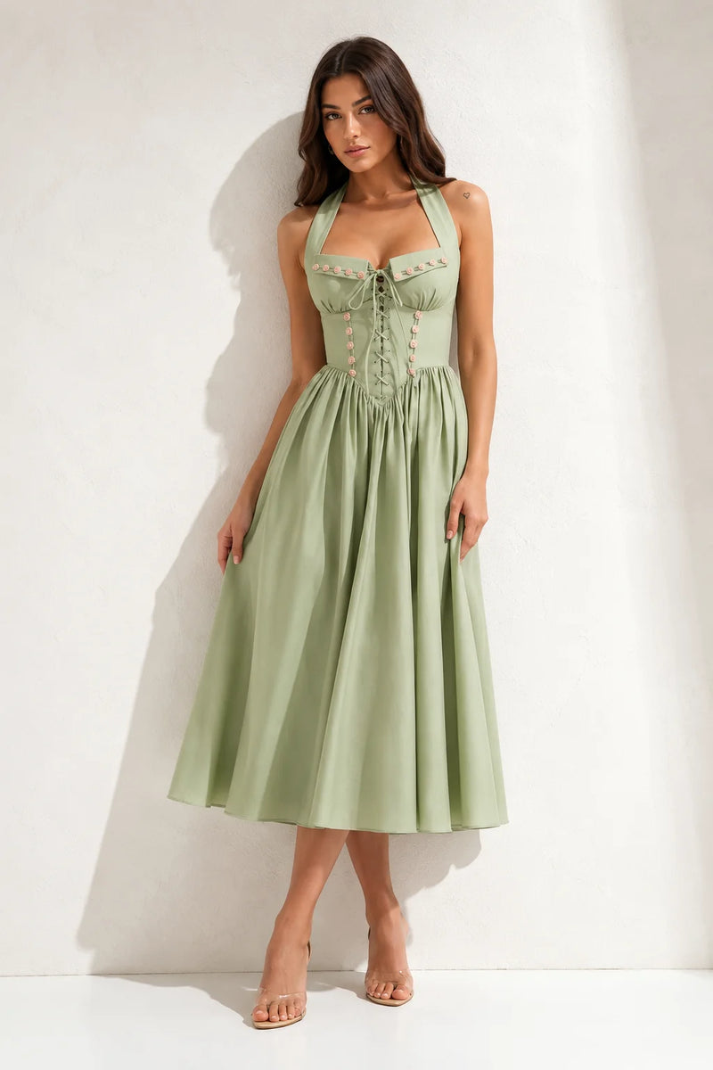 Robe Dos Nu Vert d’Eau