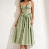 Robe Dos Nu Vert d’Eau