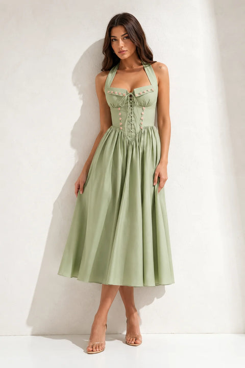 Robe Dos Nu Vert d’Eau