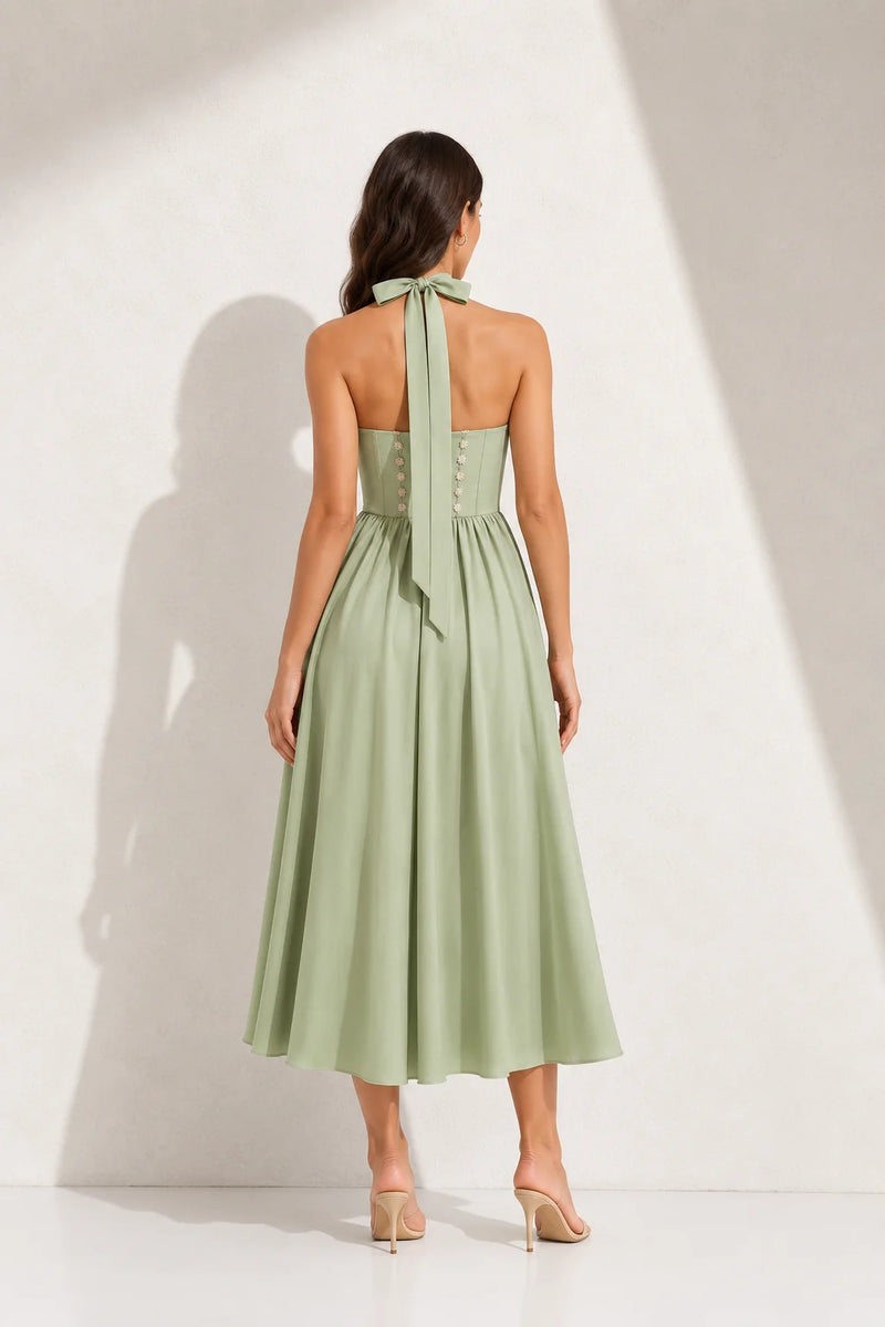 Robe Dos Nu Vert d’Eau