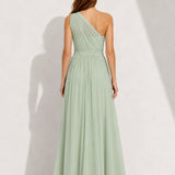 Robe fluide vert d’eau