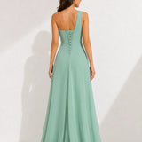 Robe longue vert d’eau mariage