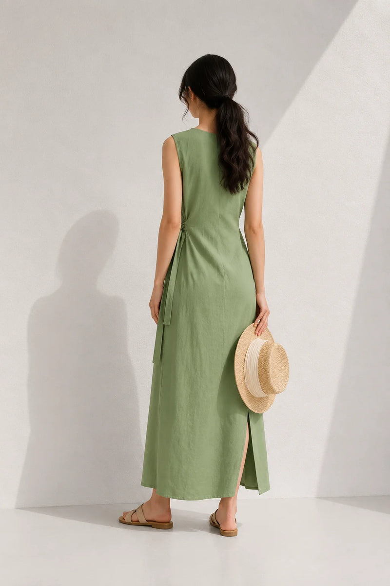 Robe vert d’eau foncée