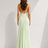 Robe Mousseline Vert d’Eau