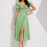 Robe vintage vert d’eau