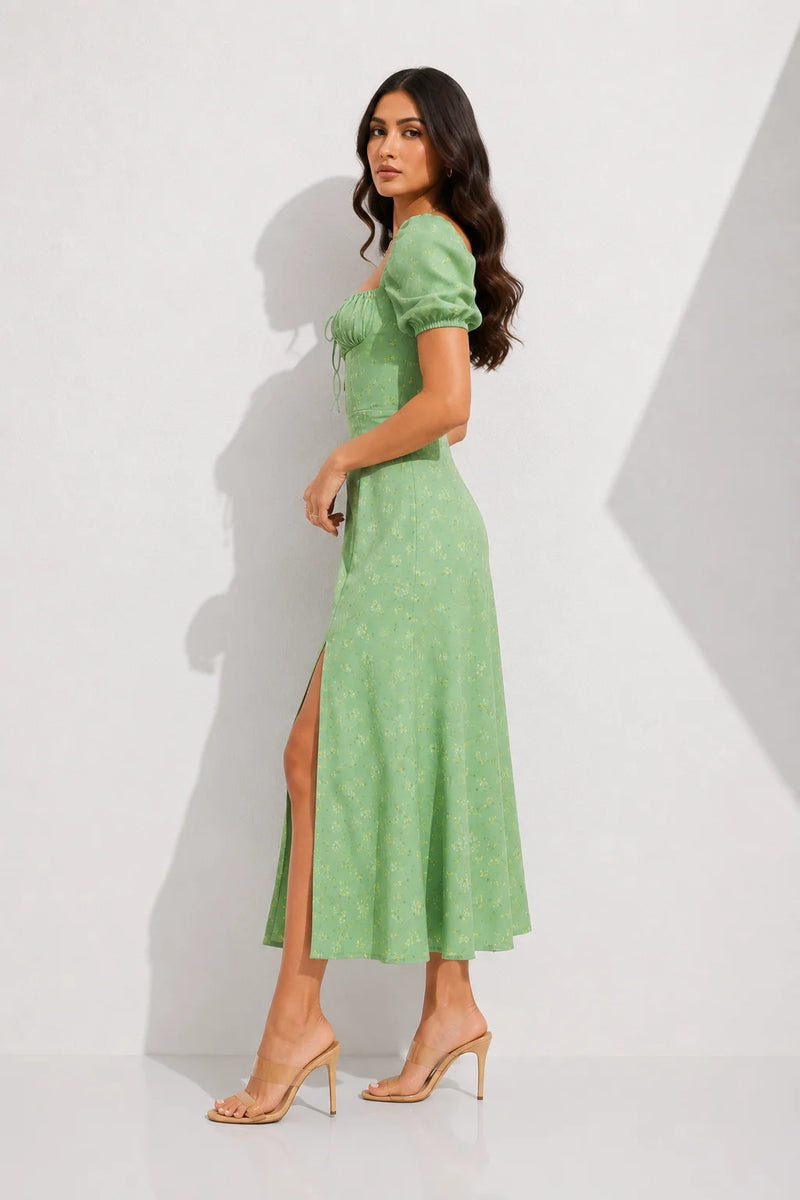 Robe vintage vert d’eau