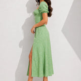 Robe vintage vert d’eau