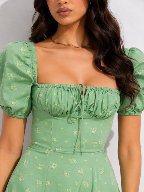 Robe vintage vert d’eau