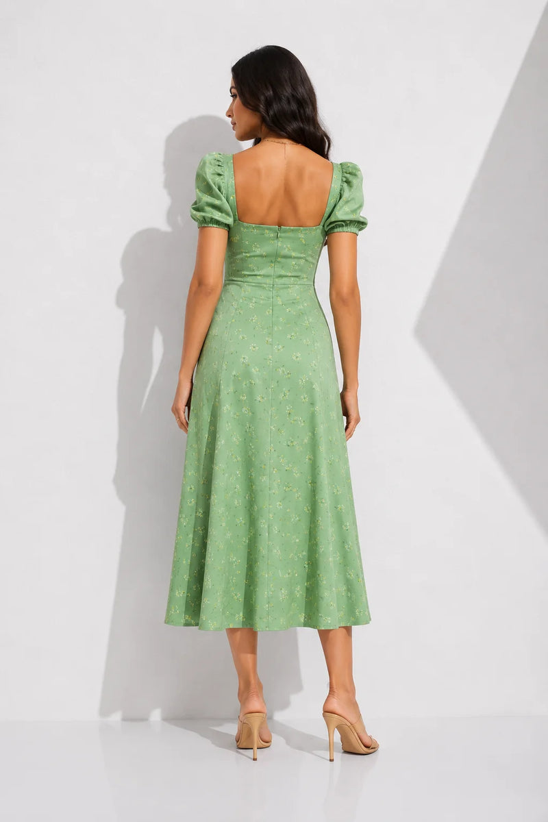 Robe vintage vert d’eau